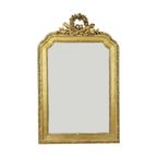 Grote Antieke Gouden Spiegel Met Kroon Klassiek Barok Frankrijk 118Cm thumbnail 6