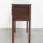 Klassieke En Charmante Antieke Engelse Eikenhouten Side Table/ Gangmeubel Uit 19e Eeuw thumbnail 3