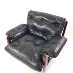 Lounge Chair By Jean Gillon For Italma Wood Art Leather thumbnail 9