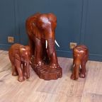 Antieke Grote Houten Olifant thumbnail 10