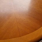 Vintage Ronde Tafel Teakhouten Tafel thumbnail 16
