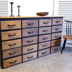 Grote Oude Buffet Vitrine School Museum Winkel Kast thumbnail 12