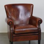 Comfortabele Schapenleren Armchair/Fauteuil Met Een Mooie Afwerking En Diepe Kleur thumbnail 2