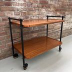 Mid Century Houten Trolly, Vintage Design Serveerwagen Uit Duitsland thumbnail 17