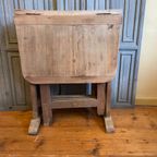 Wijnproeftafeltje Klaptafel Bijzettafel Frans Antiek thumbnail 8