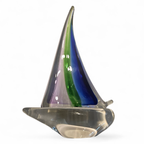 Murano Glass / Sailing Boat / 1980s thumbnail 14