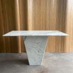 Vintage Carrara Marmeren Sidetable thumbnail 2