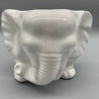 Grote Bloempot Olifant Wit thumbnail 5
