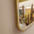 Vintage A-Symmetrische Spiegel Goud Messing thumbnail 5