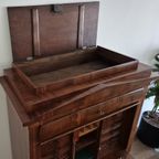 West-duitse Mahoniehouten Secretaire Uit 1830 – Biedermeier thumbnail 11