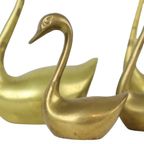 Vintage Zwanen Messing Koper Set Van 4 MTC Brass thumbnail 7