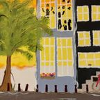 Amsterdamse Gracht Verf Op Doek 70X120 Cm thumbnail 11