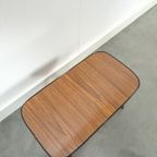 Bijzettafel Met Bruin Houtlook Formica Blad Met Zwarte Rand Nr. 7 Plantentafel thumbnail 5