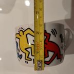 Keith Haring Servies: 2 Platte Borden, 2 Koffiekop En Schotel, 1 Espresso Kopje En Schotel thumbnail 6