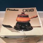 Retro Fondue Set Bruin & Oker Obo thumbnail 4