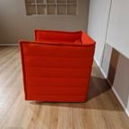 Vitra Alcove Plume - Fauteuil - Rood - Stof - Design thumbnail 5