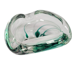 Kristalunie Maastricht - Max Verboeket - Geslingerde Kleuren Van Helder Glas Met Groen - 60's thumbnail 2