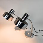 Vintage - Made In Italy - Florence - Tafellampen Set (2) - Attr. Targetti Sankey - Chroom - Metaa thumbnail 4