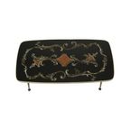 Fifties Rockabilly Salontafel Glas Conische Gouden Poten 90cm thumbnail 15