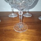 Vintage Set Van 5 Kristallen Champagneglazen Champagnecoupes thumbnail 8