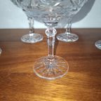 Vintage Set Van 5 Kristallen Champagneglazen Champagnecoupes thumbnail 7