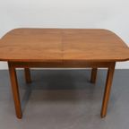 Vintage Eetafel Rechthoek Notenfineer thumbnail 2