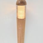 2 Teak Buitenlamp Ellips Rvs Glas Wandlamp Design Lamellen thumbnail 15