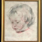 Print Van Nicolaas Rubens In Vintage Lijst. thumbnail 5