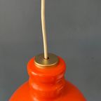 Oranje Peill & Putzler Space Age Glazen Hanglamp thumbnail 10