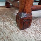 Antiek Palissander Bureau Met Ingelegd Marmer En Bijpassende thumbnail 16