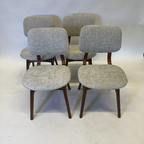 4 X Jaren ‘60 Eetkamerstoelen thumbnail 11