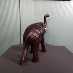 Grote Zeer Decoratieve Leren Olifant thumbnail 3