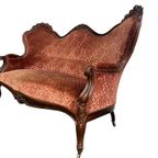 Vintage Barok Zetel / Canapé / Bank thumbnail 4