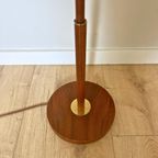 Midcentury Design Vloerlamp - Teak, Ecru Kap Temde Leuchten thumbnail 6