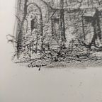 Georges Tahon - Gravure - Veurne thumbnail 5