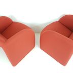 Artifort Ben’s Steenrood / Donker Oranje Fauteuils Ploegstof thumbnail 9