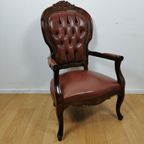 Brocante Vintage Franse Louis Xv Stoel, Fauteuil 2010 thumbnail 4