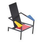 Mid Century Modern High Quality Remake Of A Rietveld Chair, 1980S thumbnail 6