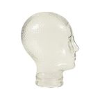 Vintage Glazen Hoofd Etalage Mannequin Koptelefoon Display 26cm thumbnail 12