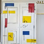 Mondrian Kast/ Modern Look Kast/ Statement Massief Hout Wandkast thumbnail 7