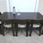 Set Van 4 Vintage Retro Stoelen Van Ontwerper Van Os thumbnail 20