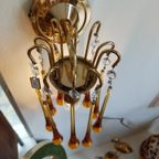 Vintage Teardrop Wandlamp Lamp Wandlampje Amber thumbnail 4