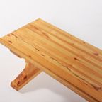 Small Solid Pine Bench-Coffee Table From 1980’S, Sweden thumbnail 9