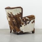 Art Deco Armchair In Cow Skin thumbnail 12