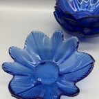 Set Schaaltjes Bloem Kobalt Kristal 5 Stuks thumbnail 7