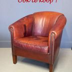 Stoere Leren Vintage Fauteuil thumbnail 12