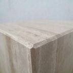 Vintage Italy 70 'S Travertine Cube Table thumbnail 12