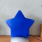 Vintage Ikea Blauwe Ster Lamp Tafellamp thumbnail 15