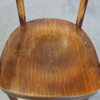 Vintage Bentwood Thonet Stijl Café/Eetkamerstoel Uit De Jaren ’40 Met Een Vleugje Art Deco Design thumbnail 7