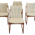 Set Van 4 Vamdrup Eetkamerstoelen 'nyhavn' Vintage thumbnail 12